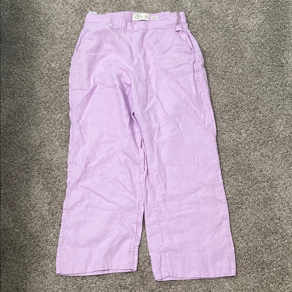 Abercrombie & Fitch Lavender Linen Pants